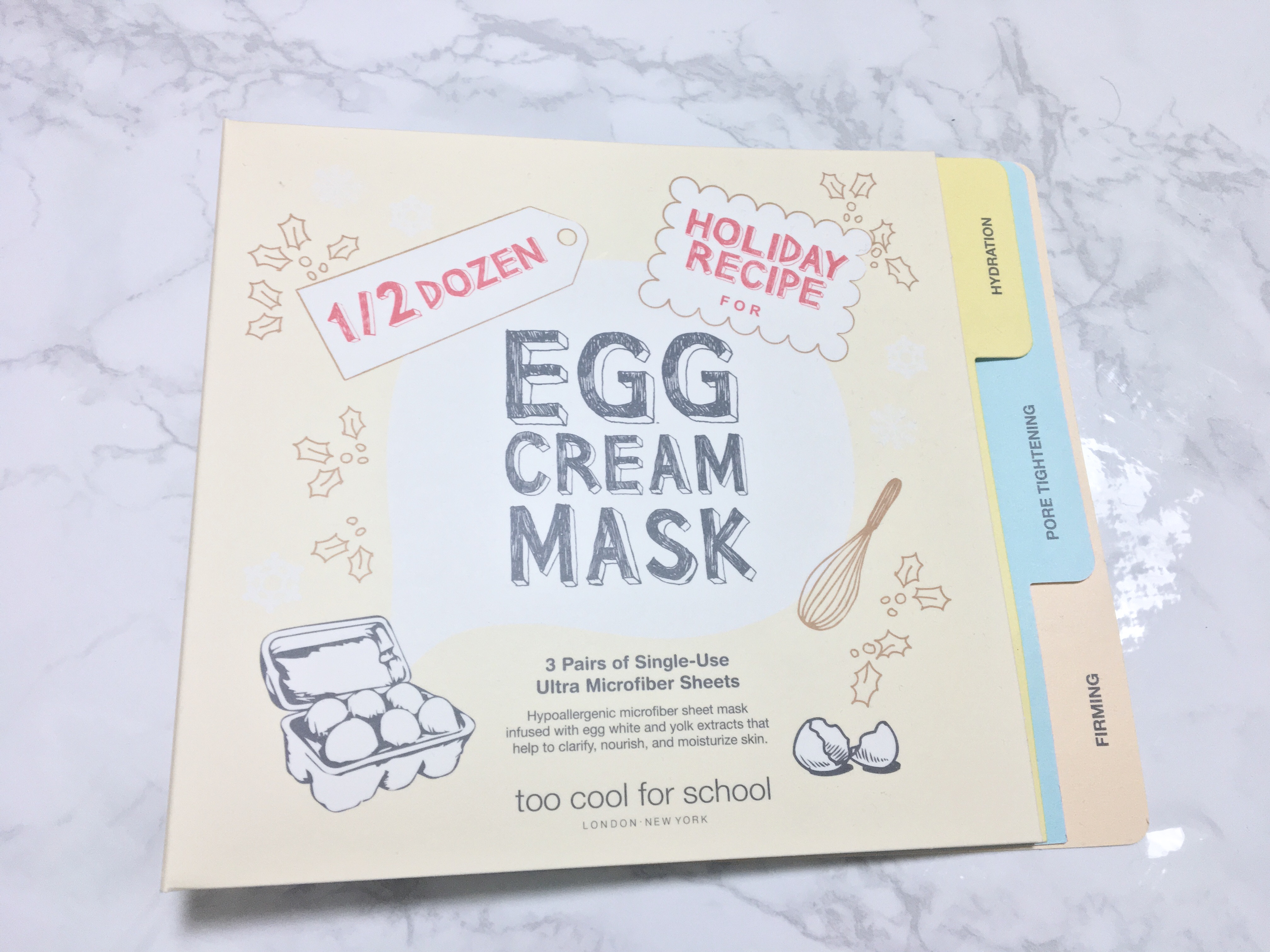 Too Cool For School Eier Creme Straffende Maske – 28 Ml, Mit Eigelb, Eiweiß & Kollagen